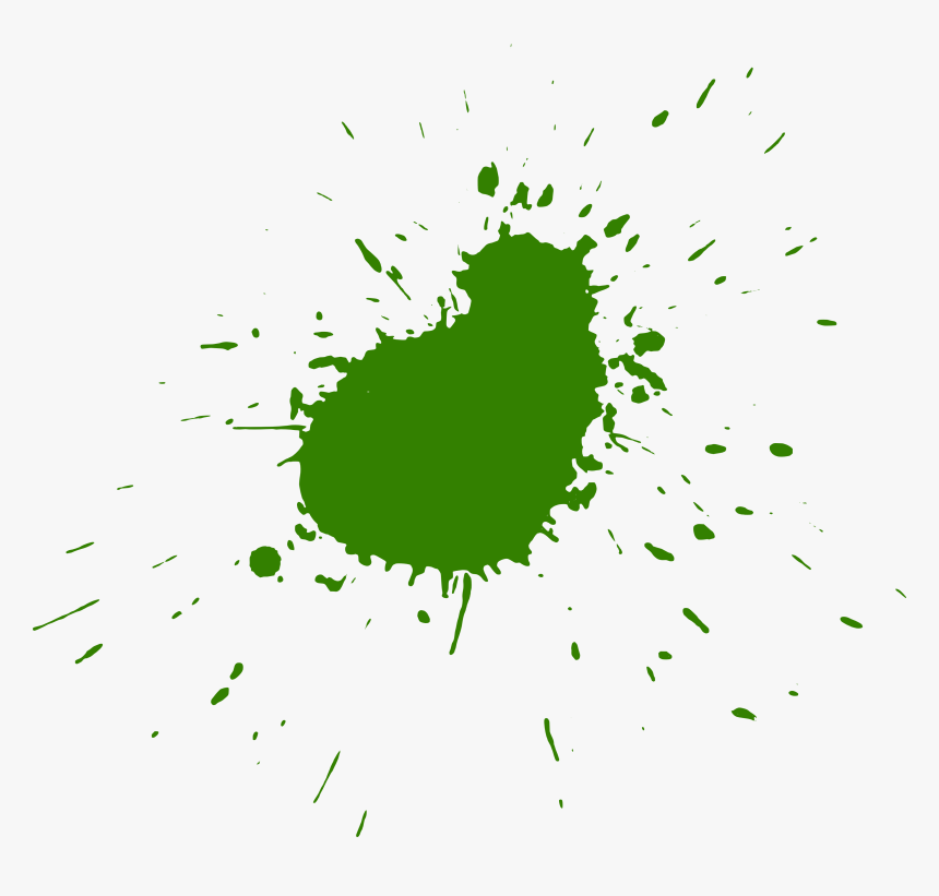 Transparent Paint Splashes Png - Green Paint Splatter Png, Png Download, Free Download