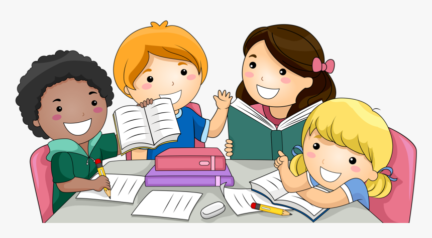 Library Png For Kids - Niños Estudiando Animados, Transparent Png, Free Download