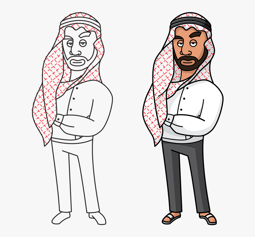 Arabian, Prince, Arabic, Man, Traditional, Ethnic - Arabian Vector, HD Png Download, Free Download