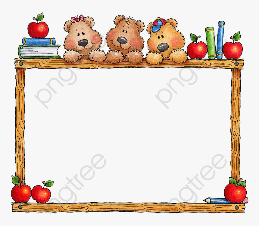 Bears Clipart Border - กรอบ รูป น่า รัก ๆ, HD Png Download, Free Download