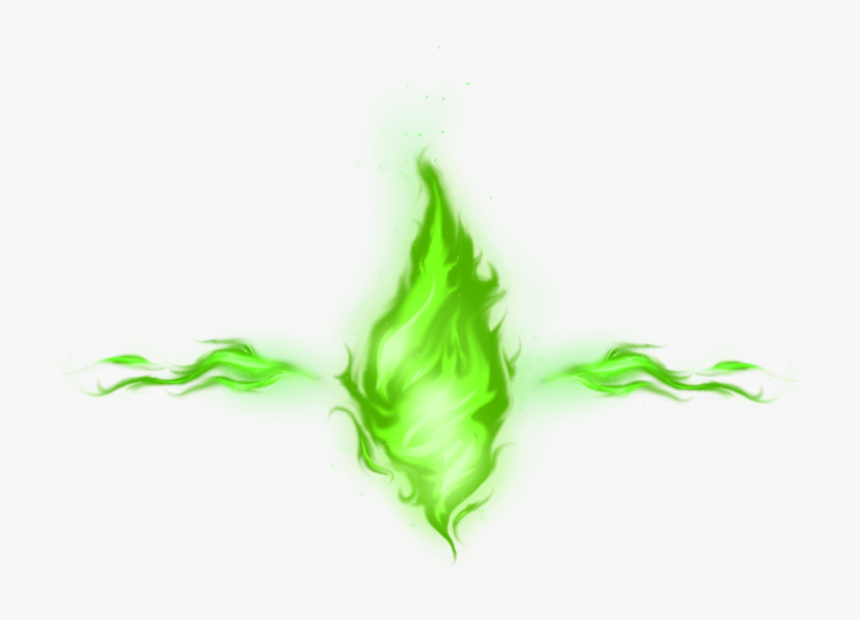 Green Fire No Background, HD Png Download, Free Download