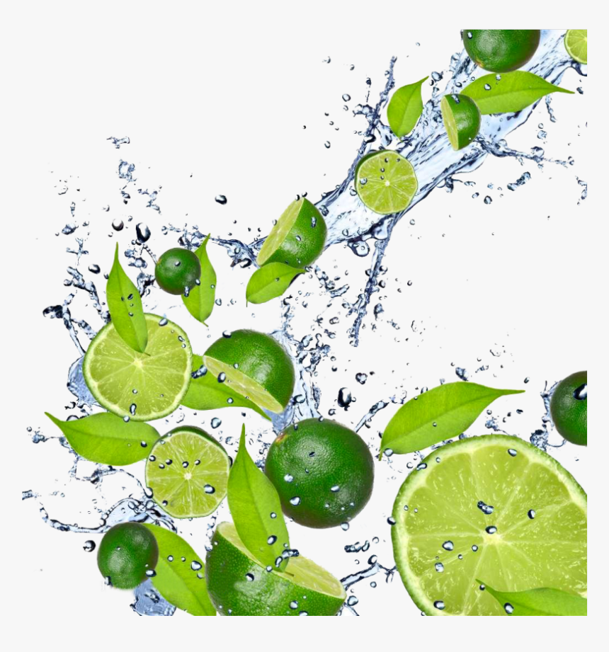 #mq #lime #splash #water #fruit #green - Mango Lime Water Splash, HD Png Download, Free Download
