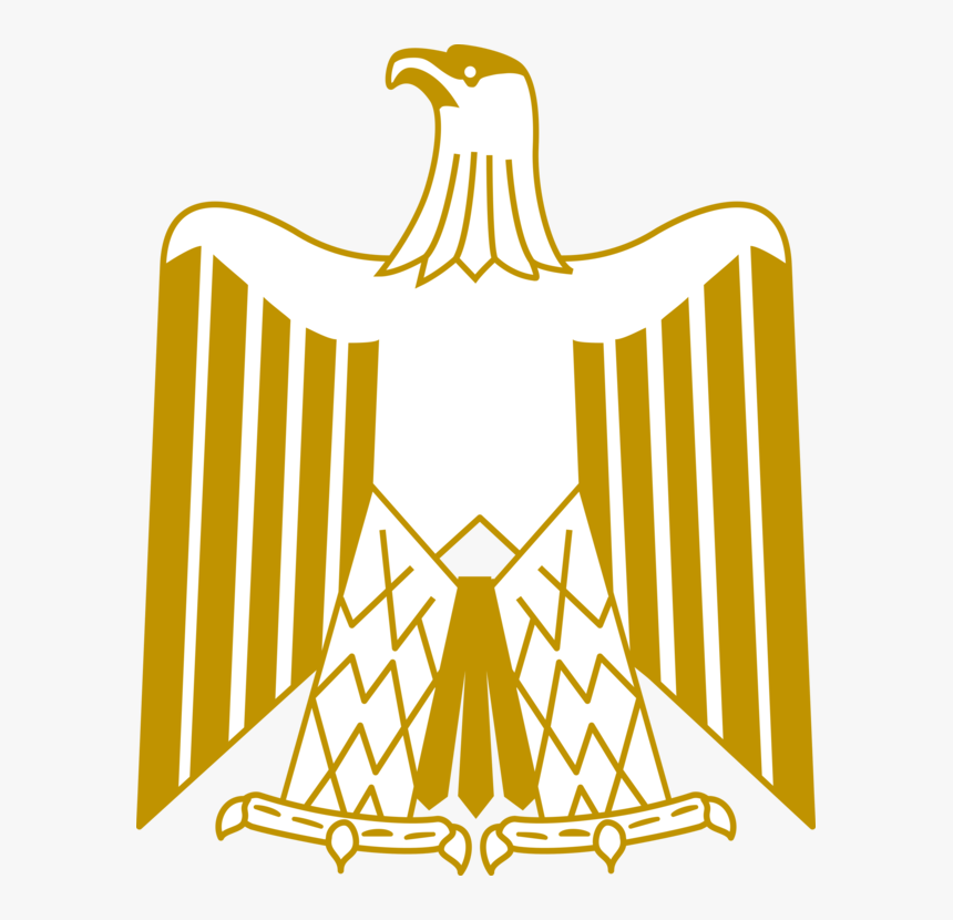 Line Art,symmetry,area - Eagle Egypt Flag Symbol, HD Png Download, Free Download