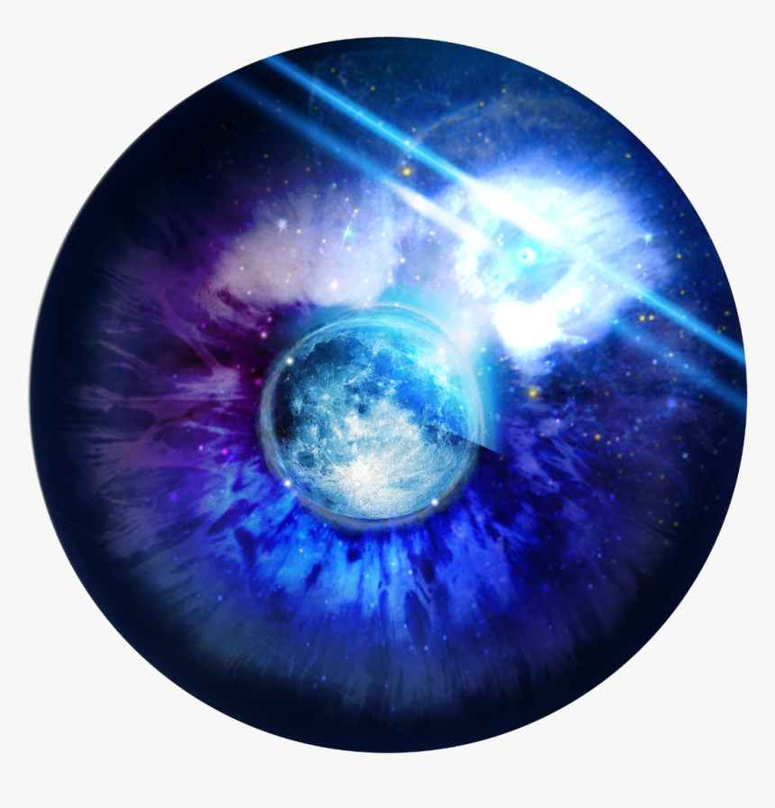 #galaxy #galaxeye #blue #purple #shine #blueeye #purpleeye - Circle, HD Png Download, Free Download