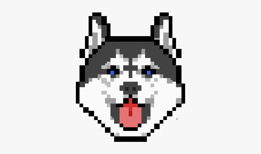 Husky Dog Pixel Art, HD Png Download, Free Download