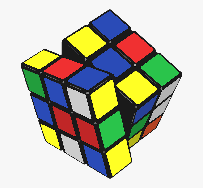 Rubik"s Cube, Cube, Puzzle, Colors, Game, Rubik - Rubik's Cube Vector Png, Transparent Png, Free Download