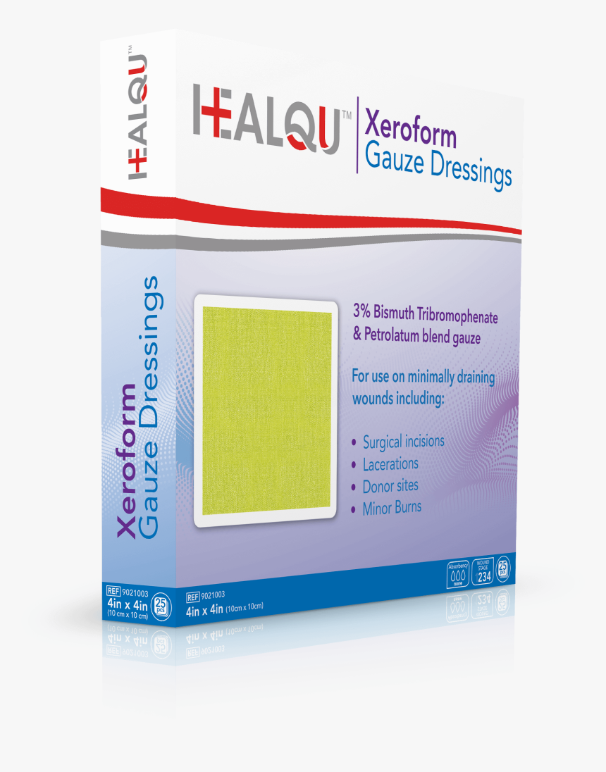 Healqu Xeroform Petrolatum Gauze Dressings - Paper, HD Png Download, Free Download