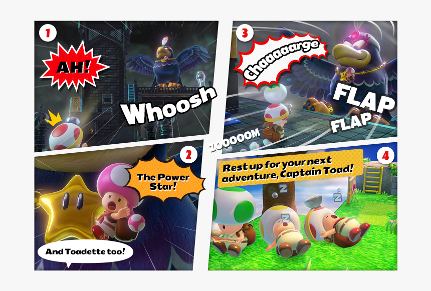 Wingo Captain Toad - Captain Toad Treasure Tracker Comic, HD Png Download, Free Download