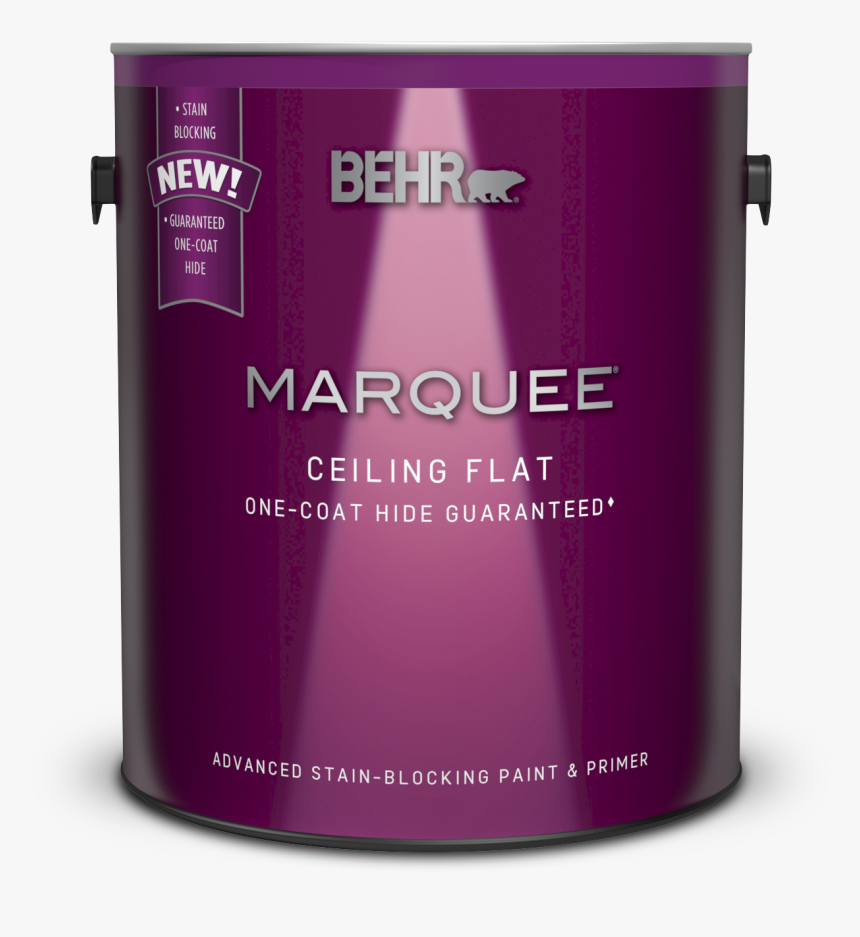 Can Of Behr Marquee Ceiling Flat Paint And Primer, HD Png Download, Free Download