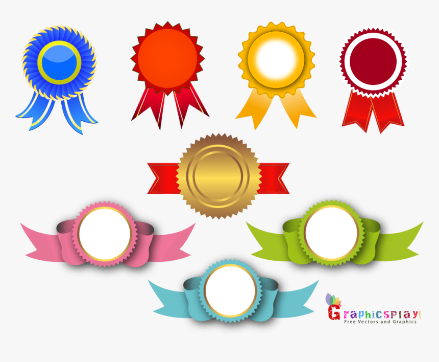 Colorful Ribbons - Vector Png, Transparent Png, Free Download