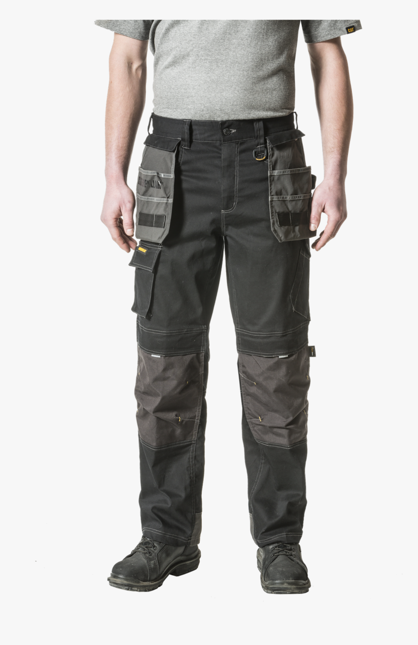 Mens H20 Defender Trouser In Black - Caterpillar Work Pants, HD Png Download, Free Download