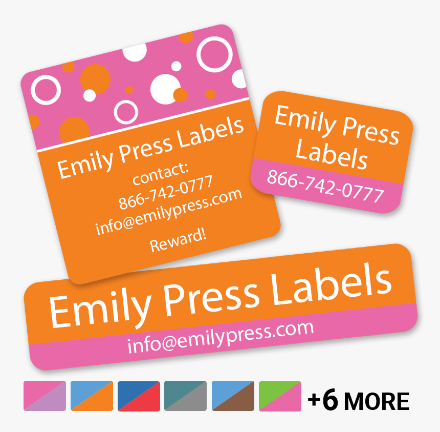Phone Number Address Labels - Pattern, HD Png Download, Free Download