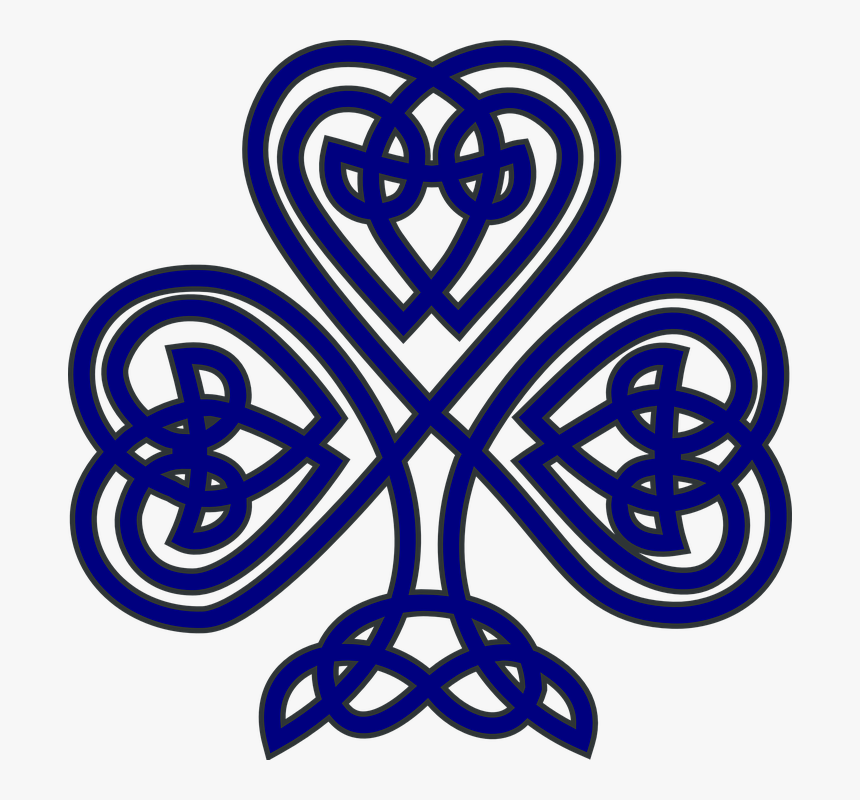 Celtic, Shamrock, Blue, Irish, Navy, Crest, Swirl - Lorica St Patrick's Breastplate, HD Png Download, Free Download