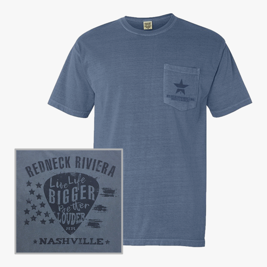 Redneck Riviera Unisex Blue Jean Pocket Tee"
 Title="redneck - Active Shirt, HD Png Download, Free Download