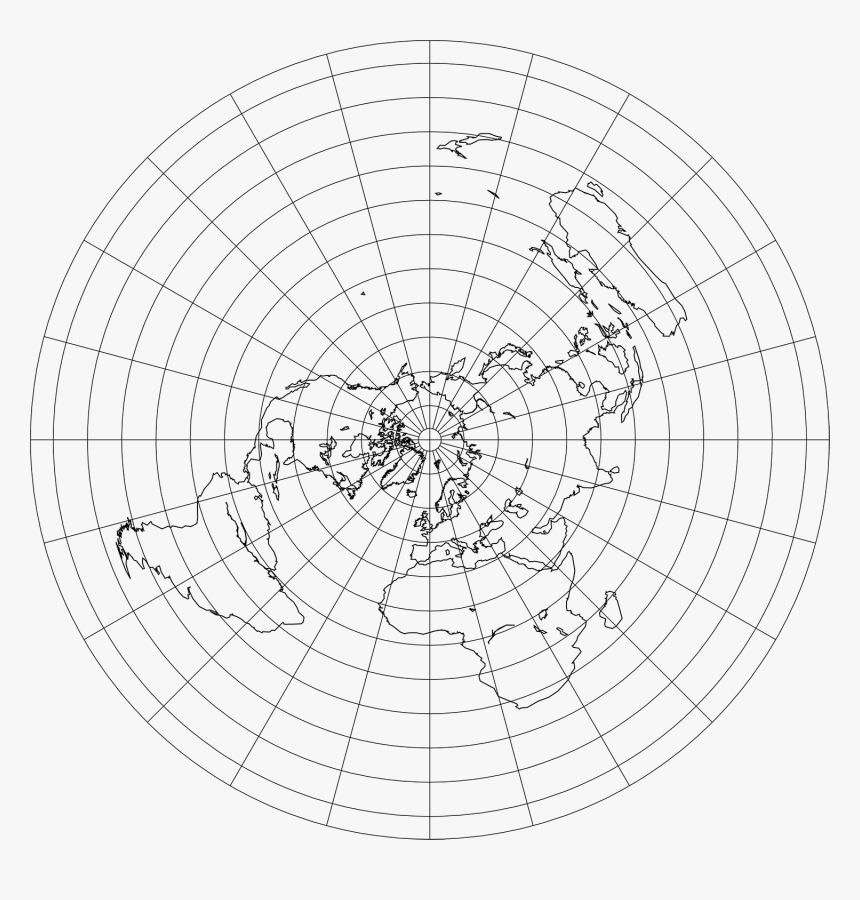 Flat Earth Map Png, Transparent Png, Free Download