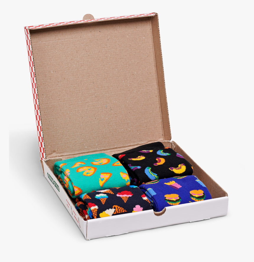 Open Image Of Happy Socks Junk Food Gift Box - Happy Socks Box, HD Png Download, Free Download