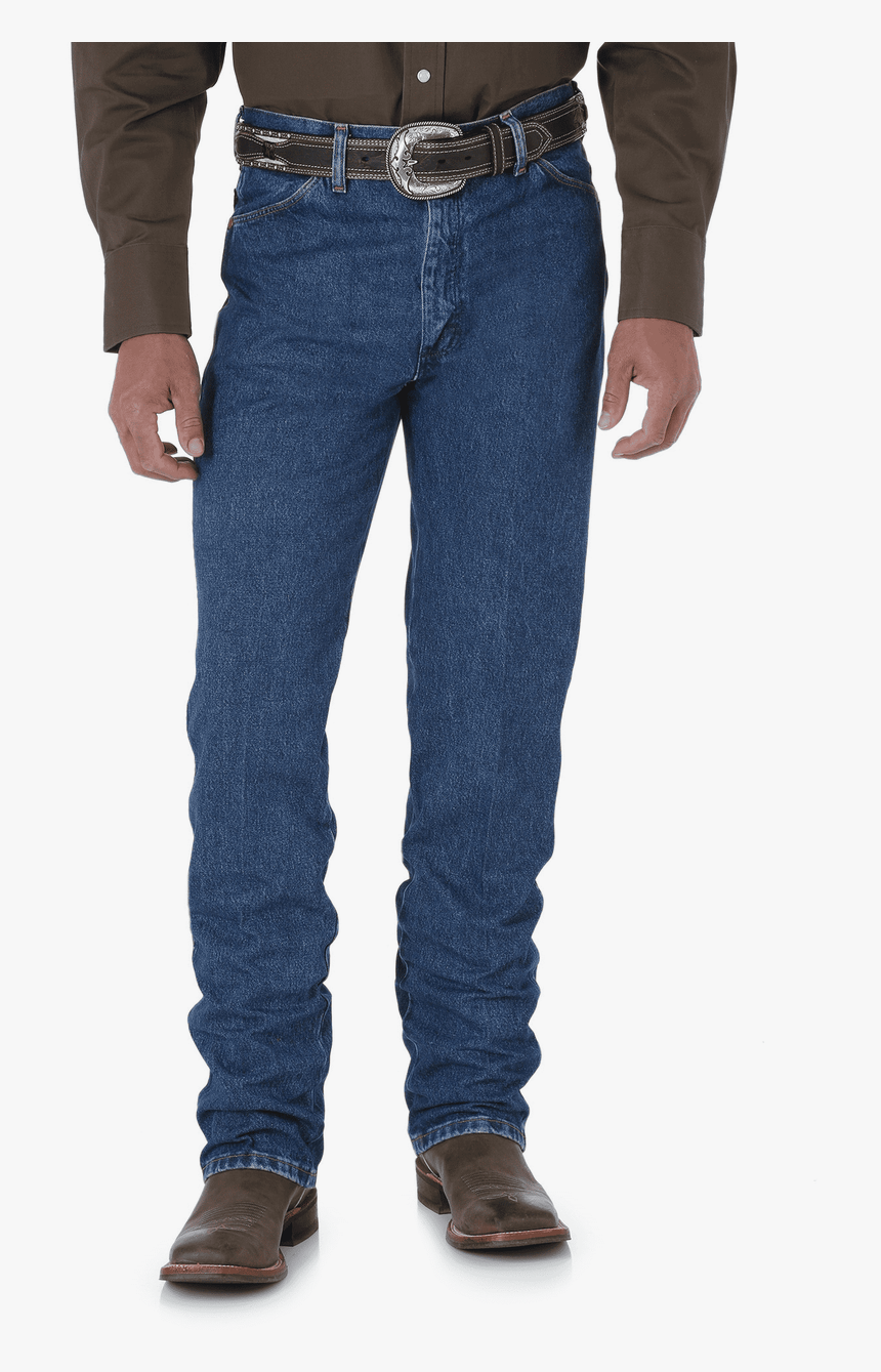 Men"s Wrangler Cowboy Cut Slim Fit Jeans Stonewashed - Slim Fit Wrangler Jeans For Men, HD Png Download, Free Download