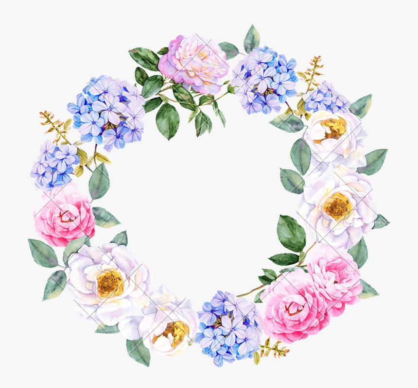 Download 15 Watercolor Flower Wreath Png For Free Download On ...