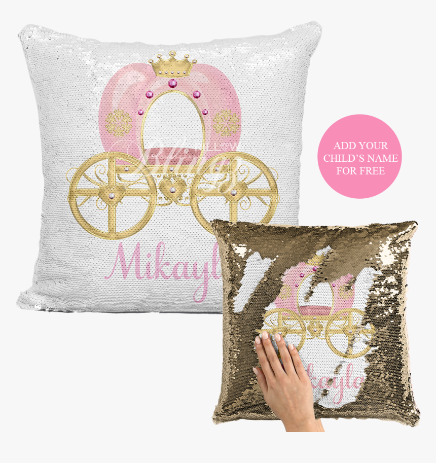 Transparent Princess Carriage Png - Sequin Pillow Custom, Png Download, Free Download