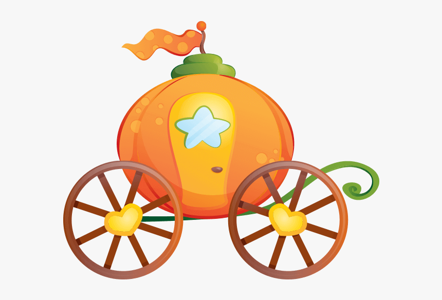 Wizards And Princesses Wallstickers - Cinderella Carriage Pumpkin Png, Transparent Png, Free Download