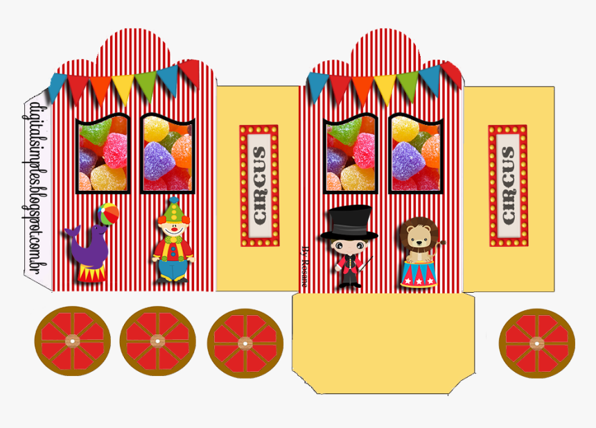 Princess Carriage Shaped Free Printable Boxes - Personalizados Tema Circo Para Imprimir, HD Png Download, Free Download