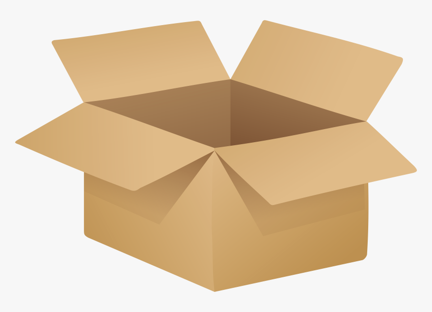 Open Cardboard Box Png Clip Art - Open Box Transparent Background, Png Download, Free Download