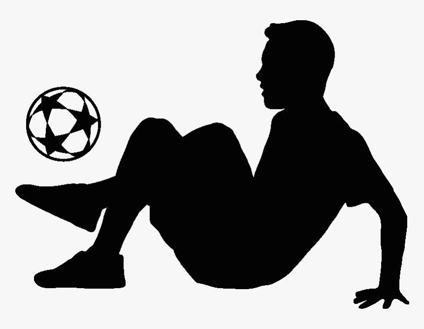 Football Freestyle Black And White, HD Png Download, Free Download