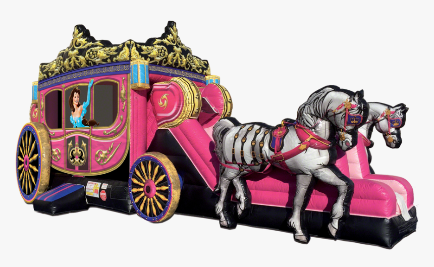 Princess Carriage Fairytale Combo - Commercial Princess Castle Bounce House, HD Png Download, Free Download