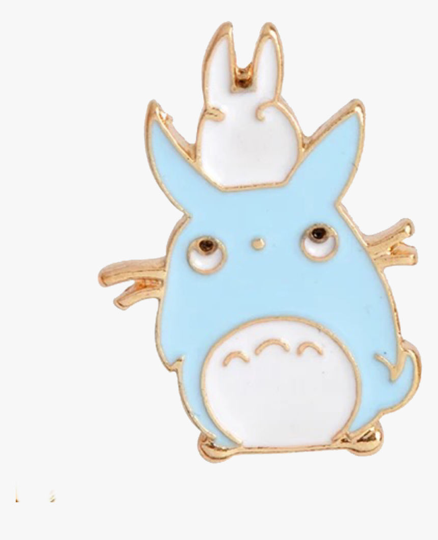 My Neighbor Totoro Blue Chu Totoro With White Chibi - My Neighbor Totoro Pins, HD Png Download, Free Download