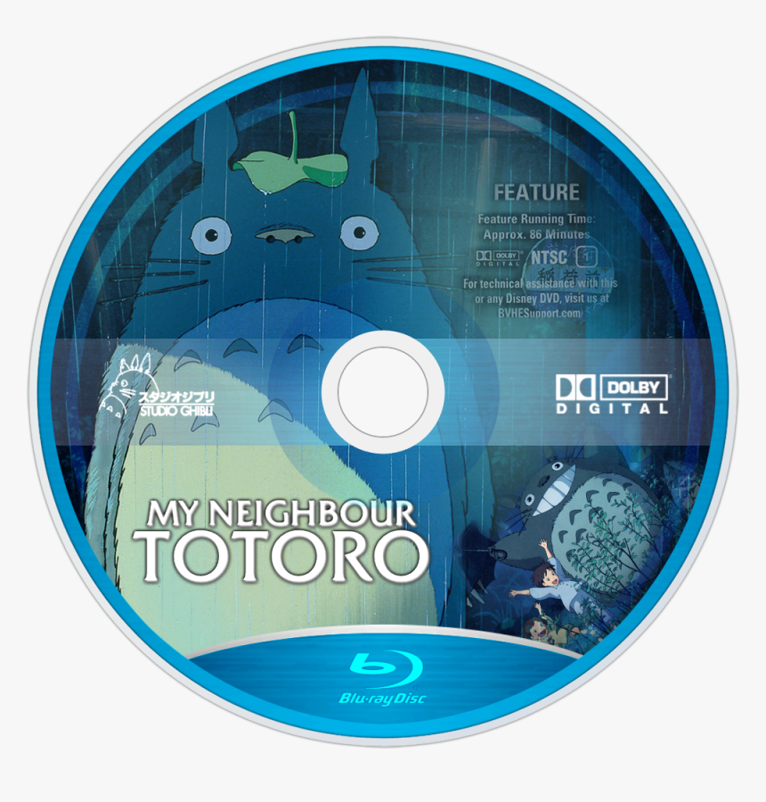 My Neighbor Totoro Blu-ray - My Neighbor Totoro Blu Ray Disc, HD Png Download, Free Download