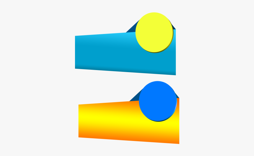 Design Ribbon Template Photoshop - Blue Vector Png For Banner, Transparent Png, Free Download