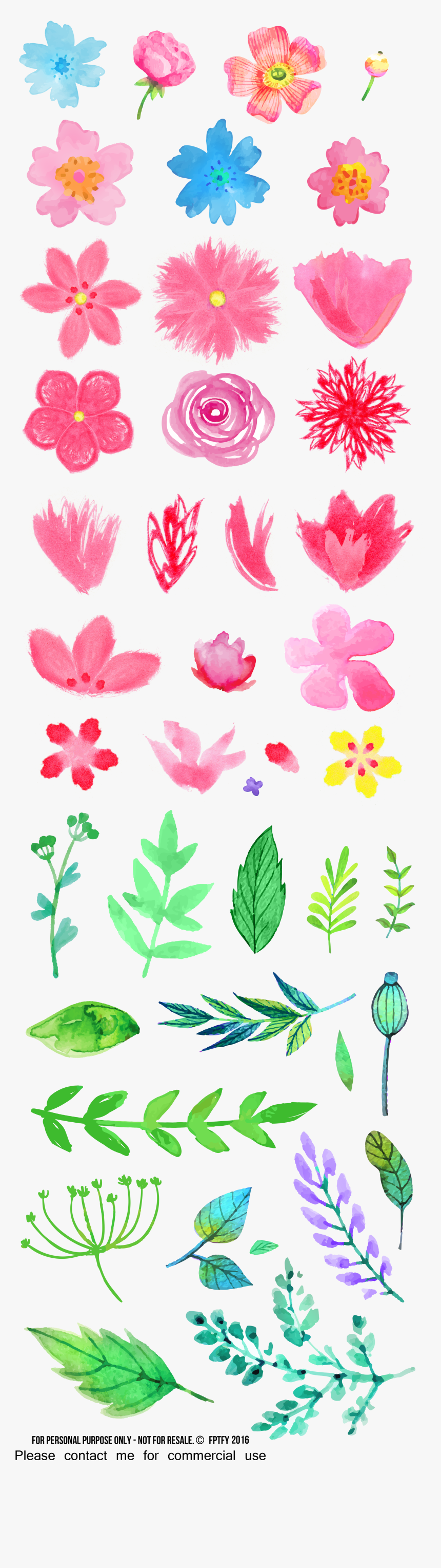 Watercolor Floral Wreath Png, Transparent Png, Free Download