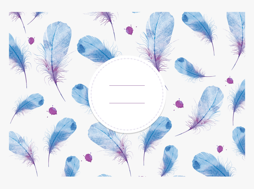 Watercolor Painting Feather Drawing - Feathers Powerpoint Template Download, HD Png Download, Free Download