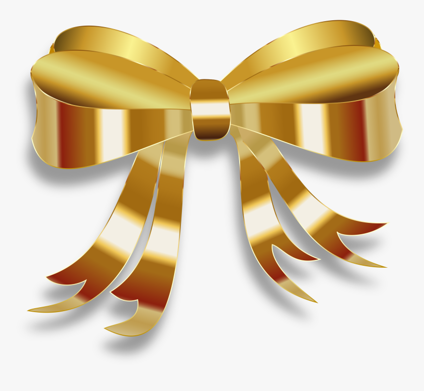 Transparent Gold Sparkle Clipart - Gold Ribbon Clipart Png, Png Download, Free Download