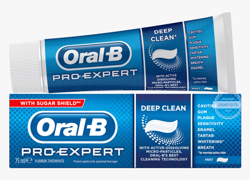 Oral B Pro Expert Deep Clean Toothpaste - Oral B Pro Toothpaste, HD Png Download, Free Download