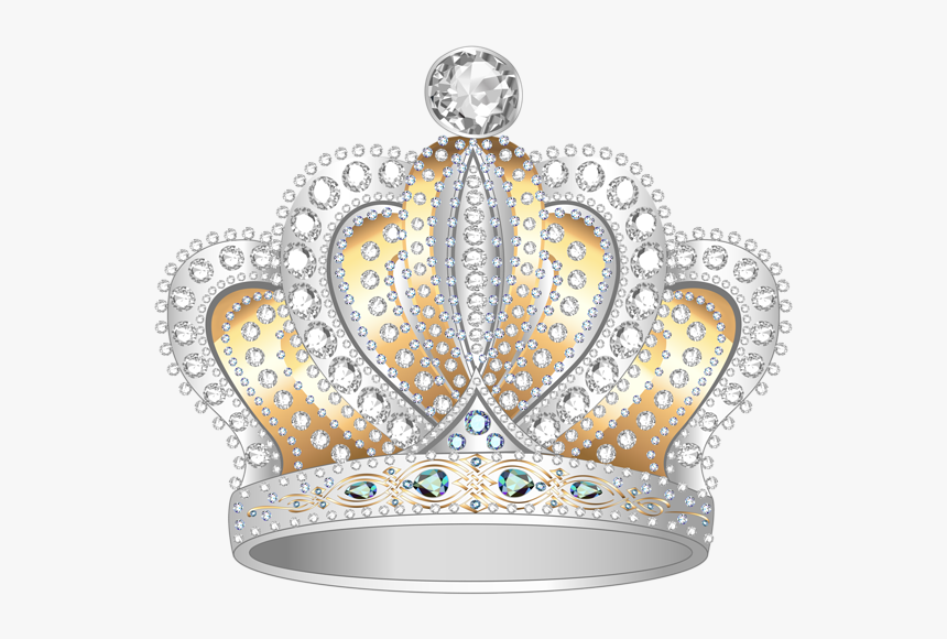 Cinderella Crown Png - Silver And Gold Crown, Transparent Png, Free Download