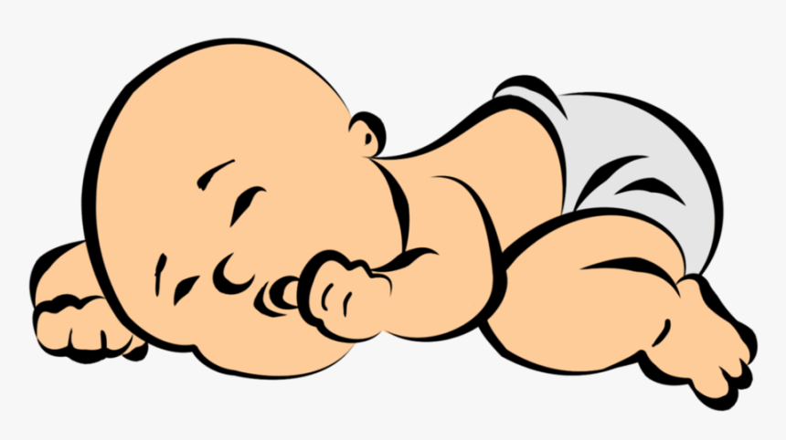 Free Sleeping Baby Clipart Image Clip Art - New Born Baby Png, Transparent Png, Free Download