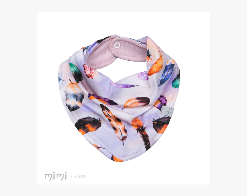 Mimi Bib Purple Feather - Scarf, HD Png Download, Free Download