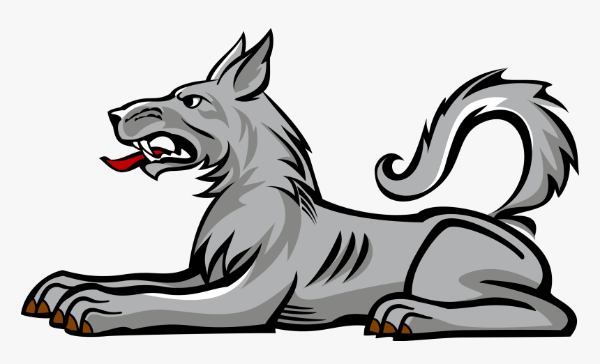 Wolf Clipart Emblem - Coat Of Arms Dog Symbol, HD Png Download, Free Download