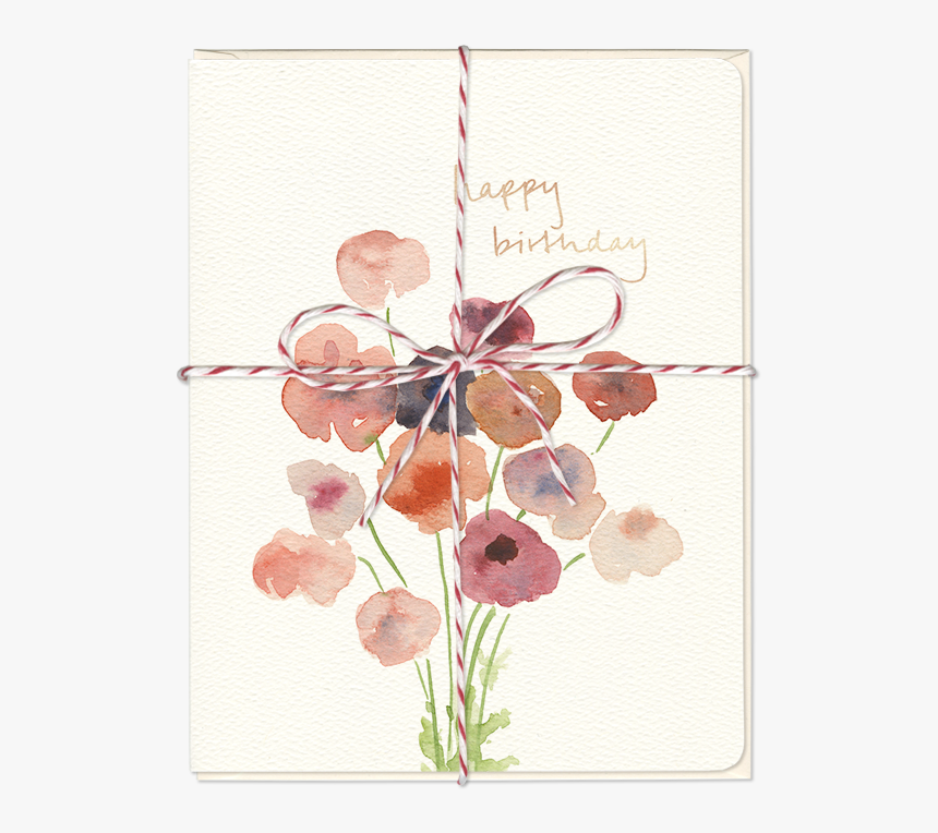 Poppies Birthday Card - Sweet Pea, HD Png Download, Free Download