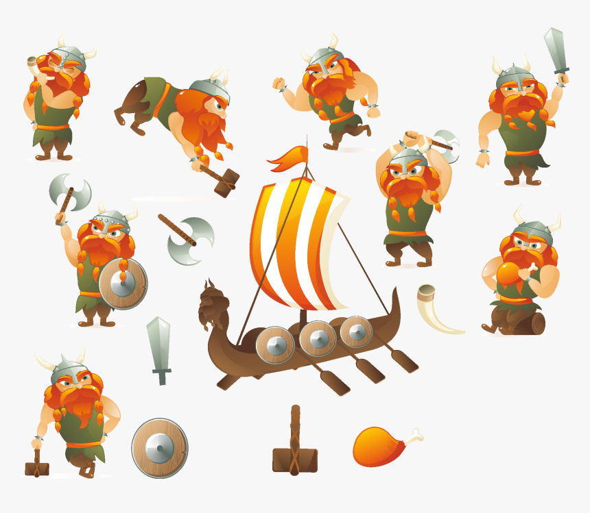 Transparent Vikings Clipart - Vector Art Game Character, HD Png Download, Free Download