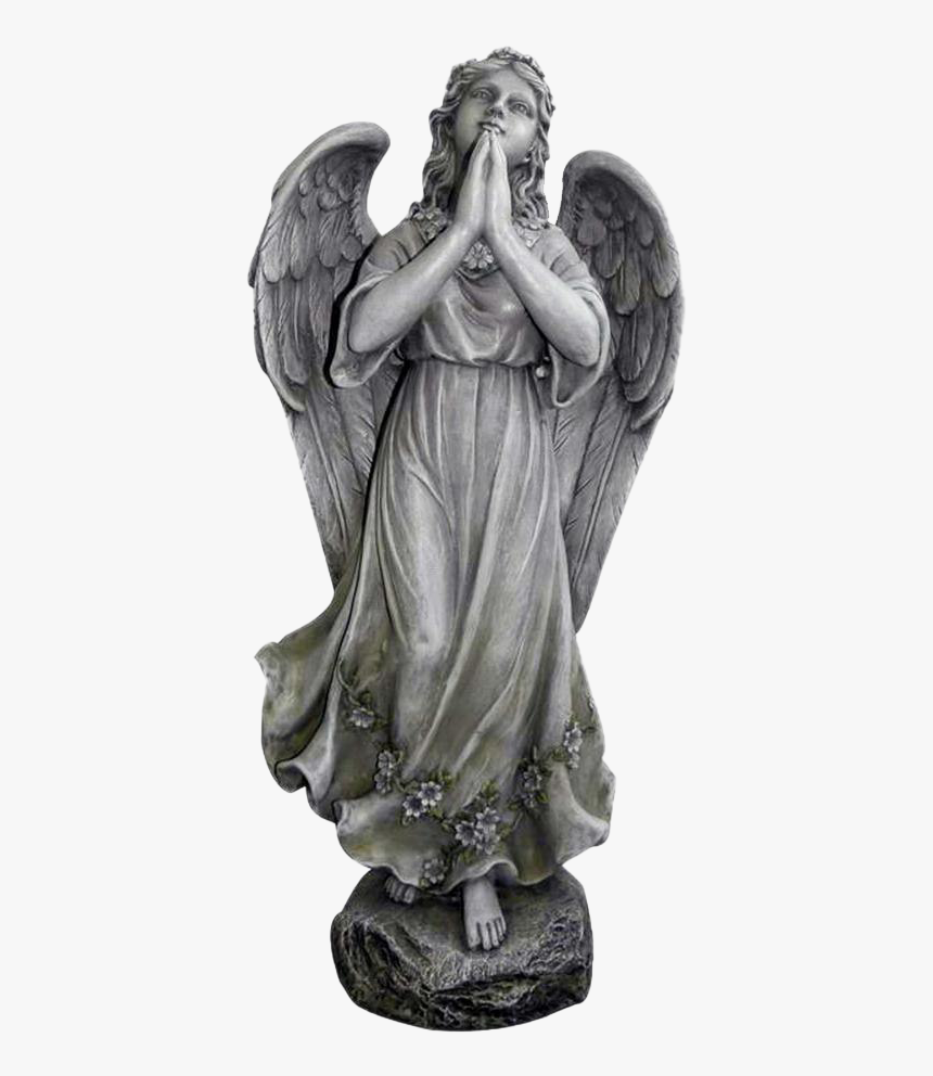 Angel Praying Png Download Image - Angel Statue Looking Up, Transparent Png, Free Download