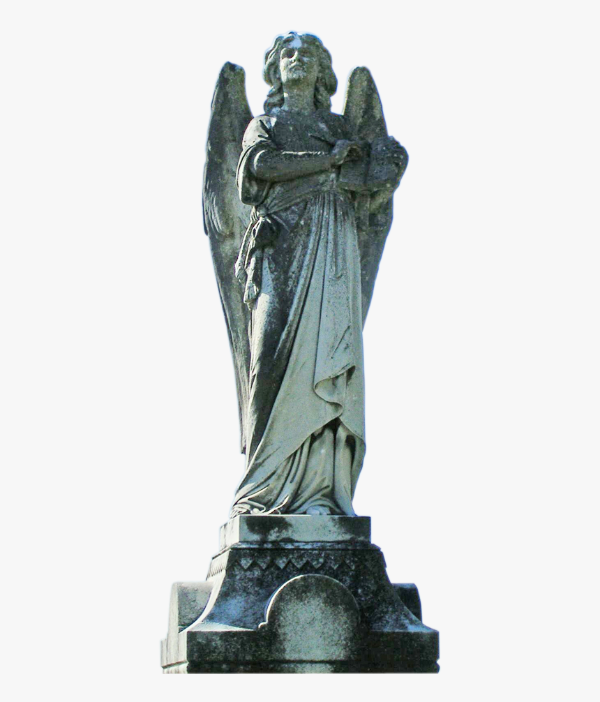A Front View Of The Angel Statue Showing More Detail - Sculpture, HD Png Download, Free Download