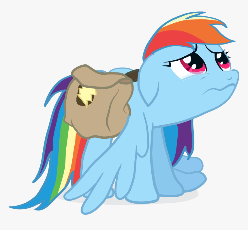Vector My Little Pony Rainbow Dash Sad, HD Png Download, Free Download