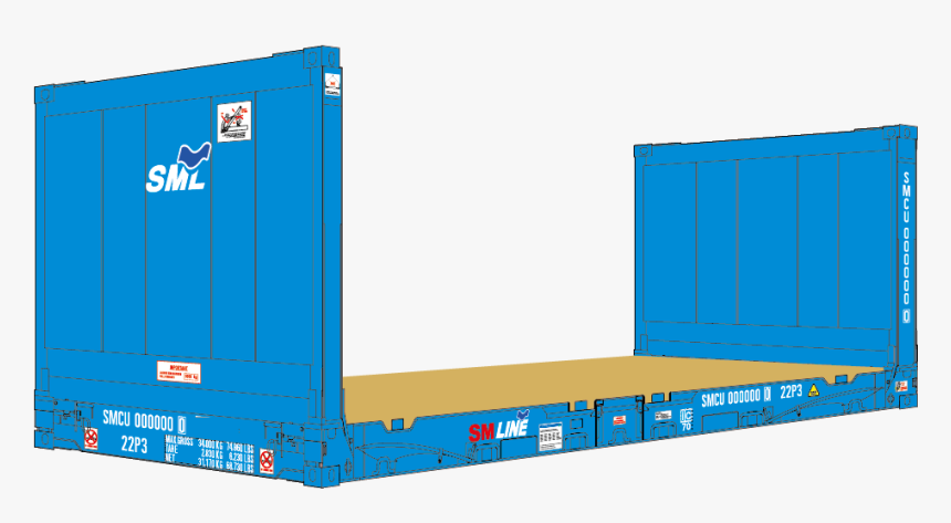 Flat Rack Container Png, Transparent Png, Free Download