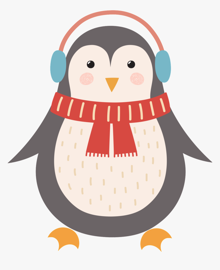 Music Penguin Christmas Cartoon Transparent - Christmas Day, HD Png Download, Free Download