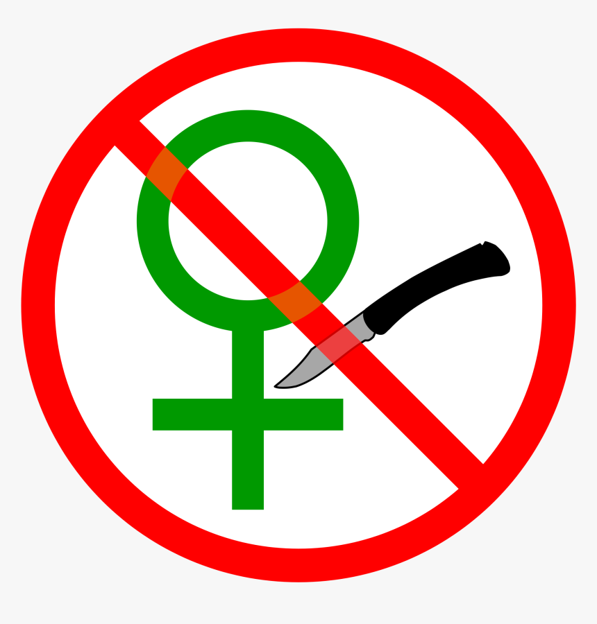 Stop Female Genital Mutilation - Female Genital Mutilations Sign, HD Png Download, Free Download