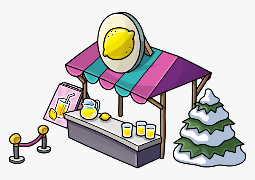 Lemonade Stand Png - Club Penguin Lemonade Background, Transparent Png, Free Download