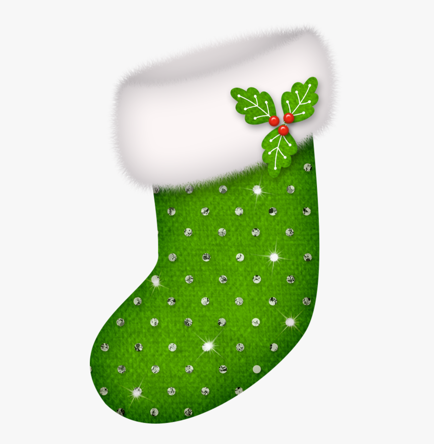 Stockings Clipart Green - Christmas Socks Clipart Green, HD Png Download, Free Download