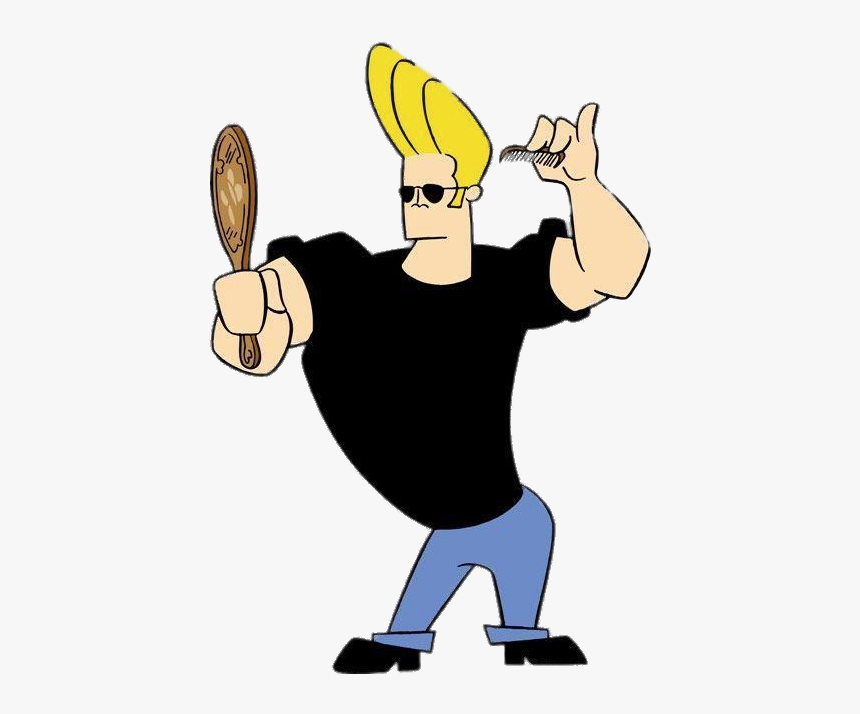 Johnny Bravo Combing His Hair - Johnny Bravo Combing Hair, HD Png Download, Free Download